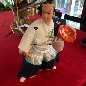 Rare Vintage Japanese Hakata Porcelain Figure 14.5 Inches